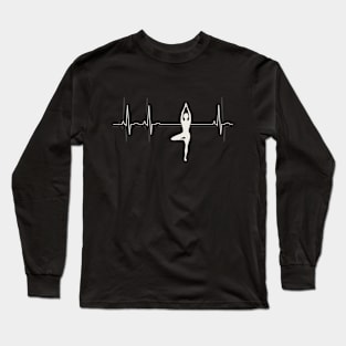 Heartbeat Yoga - I love to practice yoga Long Sleeve T-Shirt